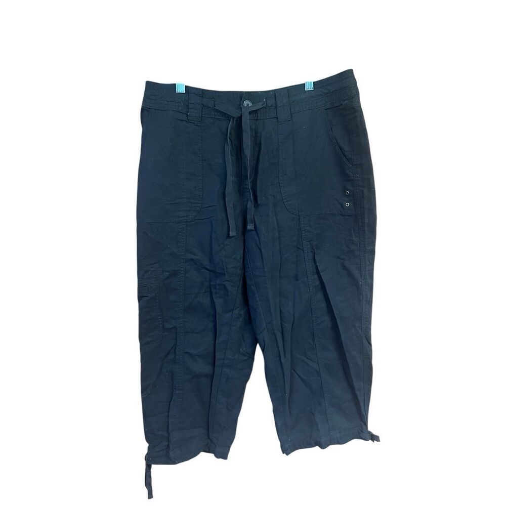 St. John's Bay Navy Capri Cargo Pants